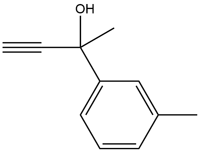 α-Ethynyl-α,3-dimethylbenzenemethanol Structure