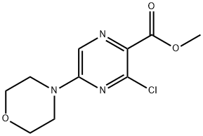 2-Pyrazinecarboxylic acid, 3-chloro-5-(4-morpholinyl)-, methyl ester Structure