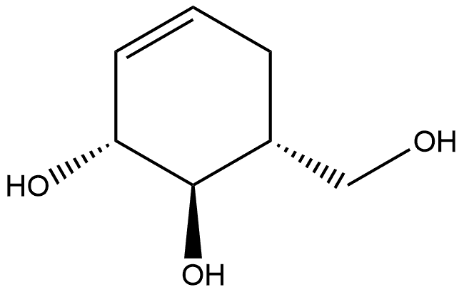 3-Cyclohexene-1,2-diol, 6-(hydroxymethyl)-, [1R-(1α,2β,6β)]- (9CI) Structure