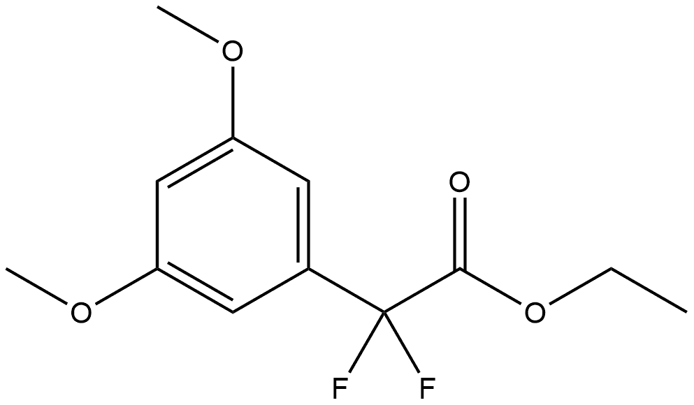 Ethyl α,α-difluoro-3,5-dimethoxybenzeneacetate Structure