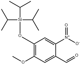 5-Methoxy-2-nitro-4-[(triisopropylsilyl)oxy]benzaldehyde Structure