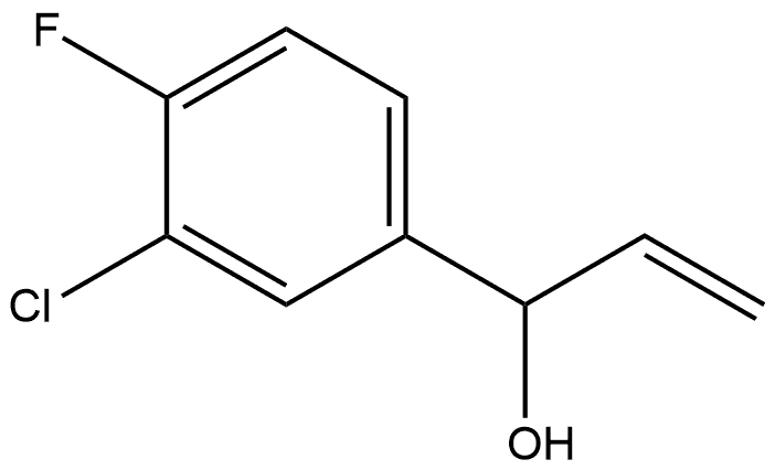 3-Chloro-α-ethenyl-4-fluorobenzenemethanol Structure