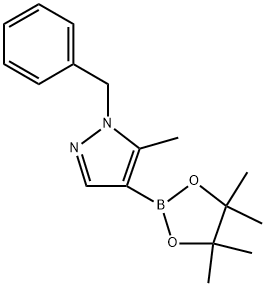 1-benzyl-5-methyl-4-(4,4,5,5-tetramethyl-1,3,2-dioxaborolan-2-yl)-1h-pyrazole Structure