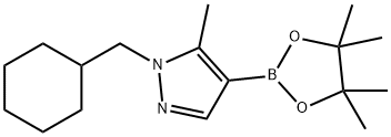 1H-Pyrazole, 1-(cyclohexylmethyl)-5-methyl-4-(4,4,5,5-tetramethyl-1,3,2-dioxaborolan-2-yl)- Structure