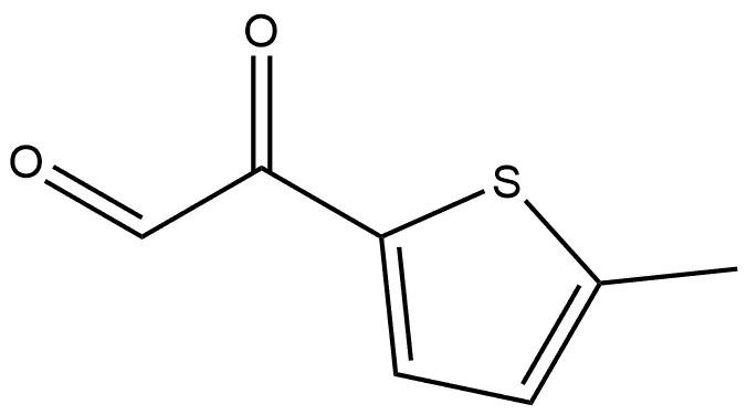 2-Thiopheneacetaldehyde, 5-methyl-α-oxo- Structure