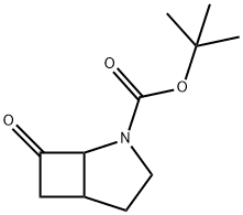 7-Oxo-2-aza-bicyclo[3.2.0]heptane-2-carboxylic acid tert-butyl ester Structure