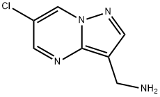 Pyrazolo[1,5-a]pyrimidine-3-methanamine, 6-chloro- Structure