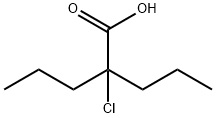 Pentanoic acid, 2-chloro-2-propyl- Structure