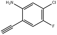 Benzenamine, 5-chloro-2-ethynyl-4-fluoro- Structure