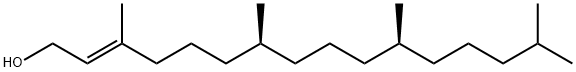 2-Hexadecen-1-ol, 3,7,11,15-tetramethyl-, (2E,7S,11S)- Structure