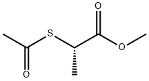 Propanoic acid, 2-(acetylthio)-, methyl ester, (S)- (9CI) Structure