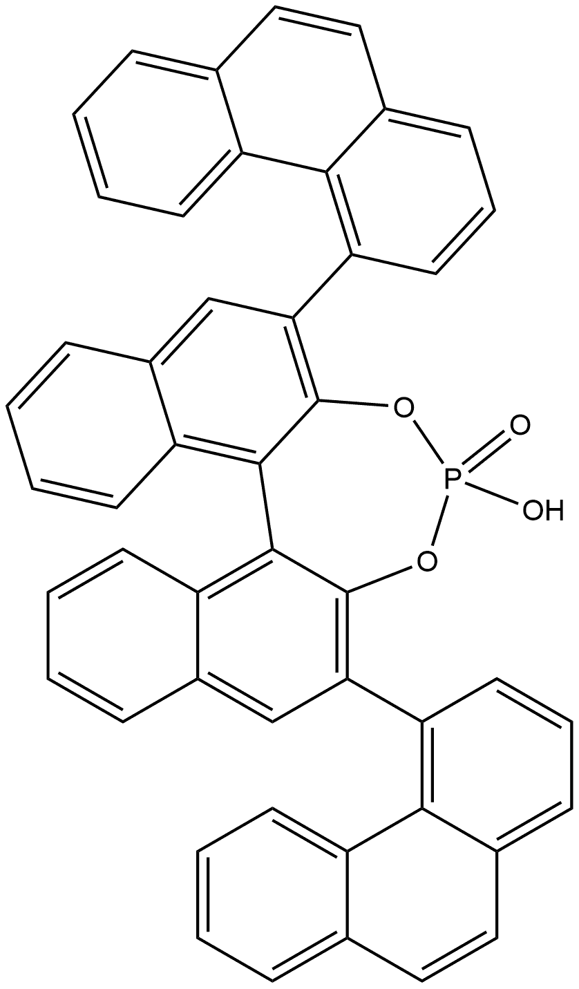 (11bS)-4-Hydroxy-2,6-di(phenanthren-4-yl)dinaphtho[2,1-d:1',2'-f][1,3,2]dioxaphosphepine 4-oxide Structure