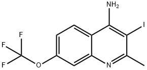 4-Amino-3-iodo-2-methyl-7-(trifluoromethoxy)quinoline Structure