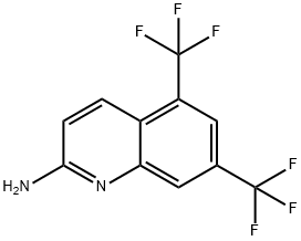 2-Quinolinamine, 5,7-bis(trifluoromethyl)- Structure