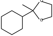 1,3-Dioxolane, 2-cyclohexyl-2-methyl- Structure