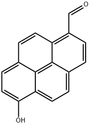 1-Pyrenecarboxaldehyde, 6-hydroxy- Structure