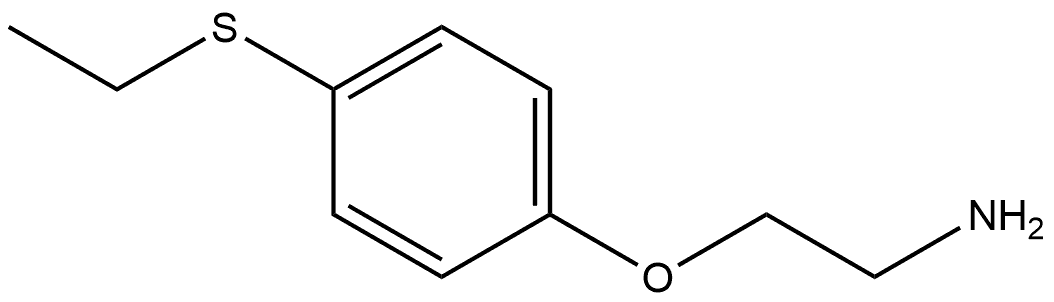 2-(4-(ethylthio)phenoxy)ethan-1-amine 구조식 이미지
