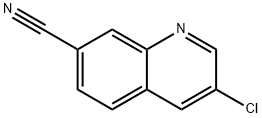 7-Quinolinecarbonitrile, 3-chloro- Structure
