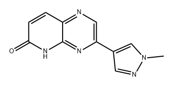 Pyrido[2,3-b]pyrazin-6(5H)-one, 3-(1-methyl-1H-pyrazol-4-yl)- 구조식 이미지