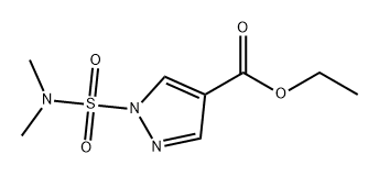 1H-Pyrazole-4-carboxylic acid, 1-[(dimethylamino)sulfonyl]-, ethyl ester Structure