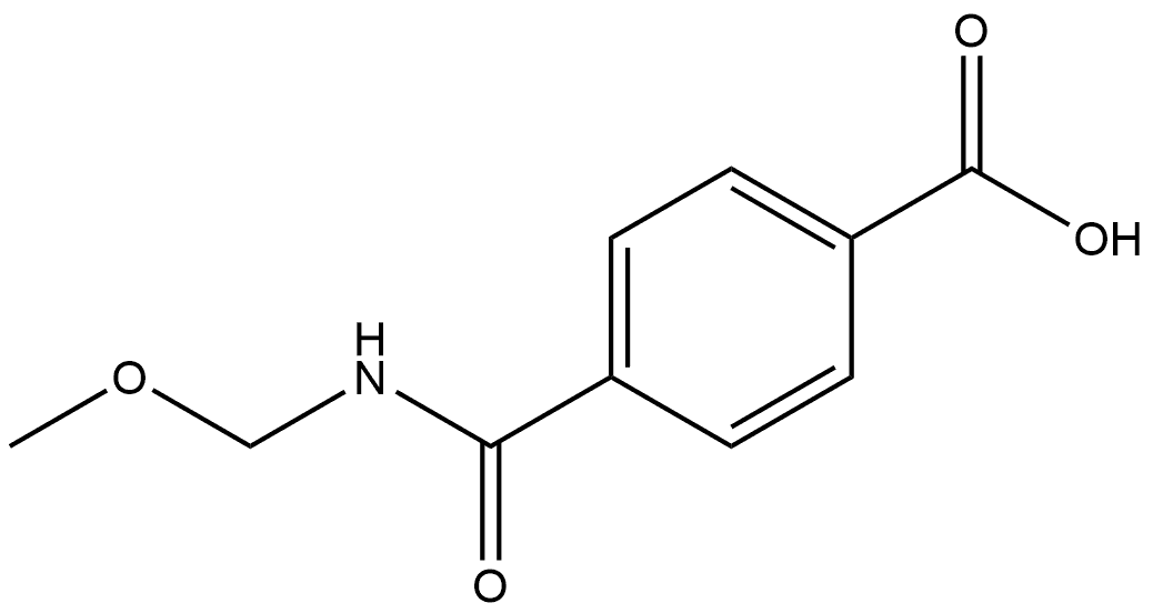 Benzoic acid, 4-[(methoxymethylamino)carbonyl]- 구조식 이미지