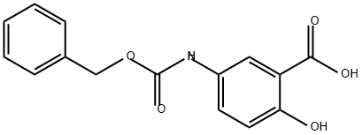 Benzoic acid, 2-hydroxy-5-[[(phenylmethoxy)carbonyl]amino]- Structure