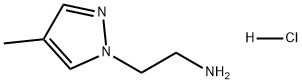 1H-Pyrazole-1-ethanamine, 4-methyl-, hydrochloride (1:1) Structure