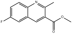 3-Quinolinecarboxylic acid, 6-fluoro-2-methyl-, methyl ester Structure