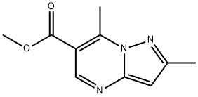 Methyl 2,7-Dimethylpyrazolo[1,5-a]pyrimidine-6-carboxylate Structure