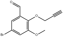 5-bromo-3-methoxy-2-(2-propynyloxy)benzaldehyde Structure