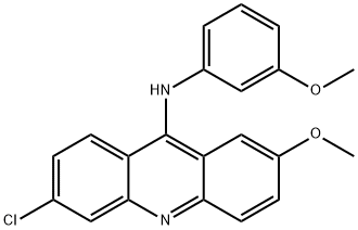 9-Acridinamine, 6-chloro-2-methoxy-N-(3-methoxyphenyl)- 구조식 이미지