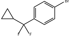 Benzene, 1-bromo-4-(cyclopropyldifluoromethyl)- Structure