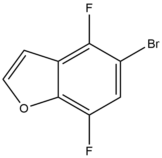 5-Bromo-4,7-difluorobenzofuran Structure