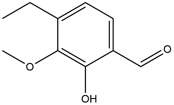 4-Ethyl-2-hydroxy-3-methoxybenzaldehyde Structure