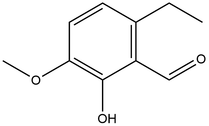 6-Ethyl-2-hydroxy-3-methoxybenzaldehyde Structure