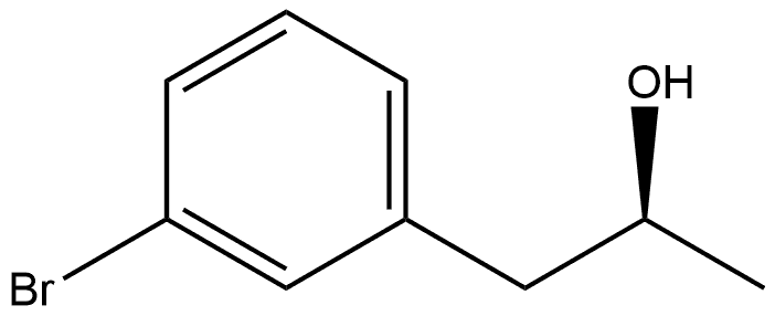 Benzeneethanol, 3-bromo-α-methyl-, (αS)- Structure