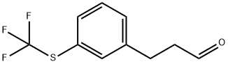 (3-(Trifluoromethylthio)phenyl)propanal Structure