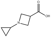 3-Azetidinecarboxylic acid, 1-cyclopropyl- Structure