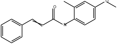 2-Propenamide, N-(4-methoxy-2-methylphenyl)-3-phenyl- Structure