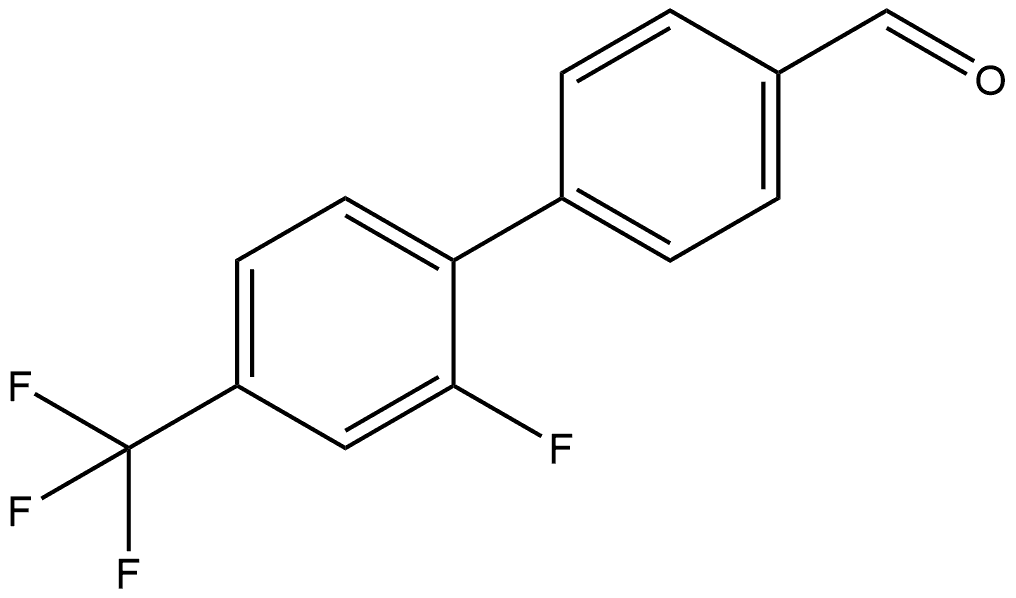 2'-Fluoro-4'-(trifluoromethyl)[1,1'-biphenyl]-4-carboxaldehyde Structure