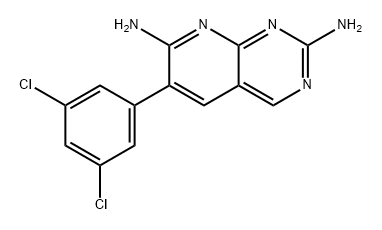 Pyrido[2,3-d]pyrimidine-2,7-diamine, 6-(3,5-dichlorophenyl)- 구조식 이미지