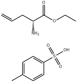 4-Pentenoic acid, 2-amino-, ethyl ester, (2R)-, 4-methylbenzenesulfonate (1:1) Structure