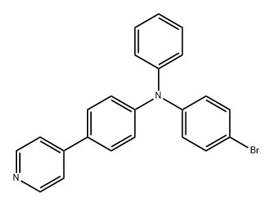 Benzenamine, N-(4-bromophenyl)-N-phenyl-4-(4-pyridinyl)- 구조식 이미지