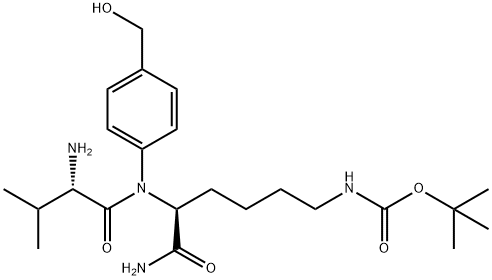 Val-Lys(Boc)-PAB Structure