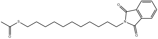 Ethanethioic acid, S-[11-(1,3-dihydro-1,3-dioxo-2H-isoindol-2-yl)undecyl] ester 구조식 이미지