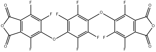 1,3-Isobenzofurandione, 5,5'-[(2,3,5,6-tetrafluoro-1,4-phenylene)bis(oxy)]bis[4,6,7-trifluoro- Structure