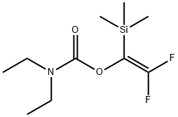 2,2-Difluoro-1-(trimethylsilyl)vinyl diethylcarbamate Structure