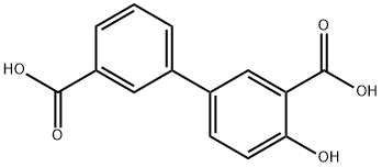 [1,1'-Biphenyl]-3,3'-dicarboxylic acid, 4-hydroxy- Structure