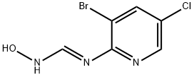 Methanimidamide, N'-(3-bromo-5-chloro-2-pyridinyl)-N-hydroxy-, (1E)- 구조식 이미지
