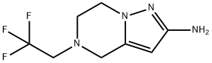 5-(2,2,2-trifluoroethyl)-4,5,6,7-tetrahydropyrazolo[1,5-a]pyrazin-2-amine 구조식 이미지